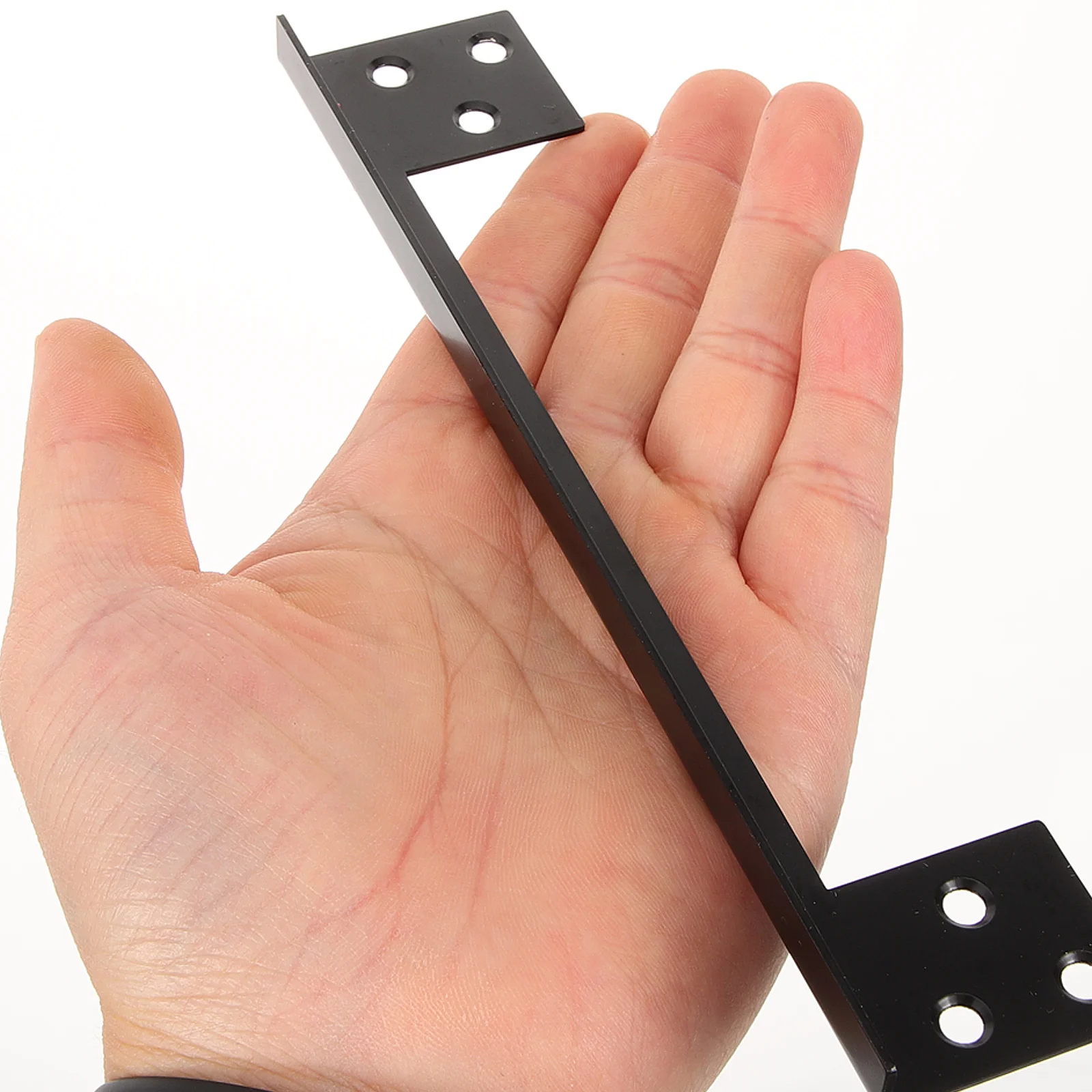 

Stainless Steel Door Latch Guard Plate for Outswing Doors - Heavy Duty Latch Protector with Anti-Pry Design for Enhanced