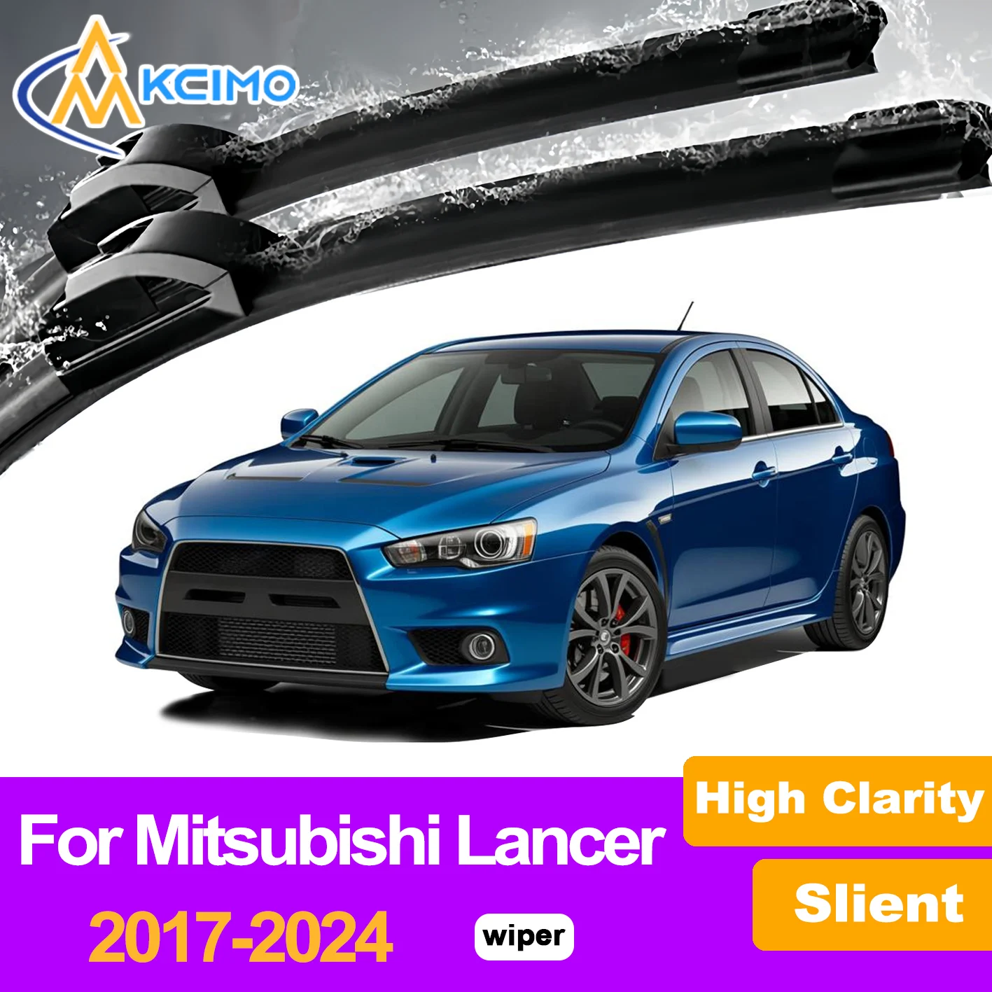 

2Pcs Front Windshield Wiper Blades For Mitsubishi Lancer 2017-2024 Windscreen Window Car Accessories