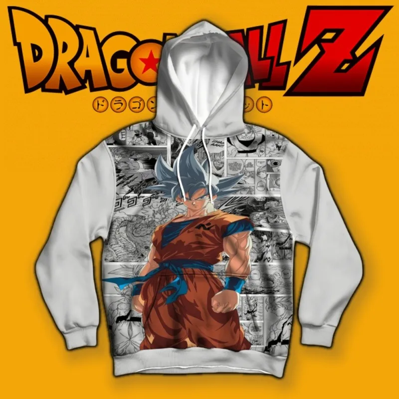 

Толстовка Dragon Ball Super Saiyan Blue Goku с принтом Уникальный дизайн панели манги Знаковый персонаж Яркий стиль комиксов Художественный веер Must Have