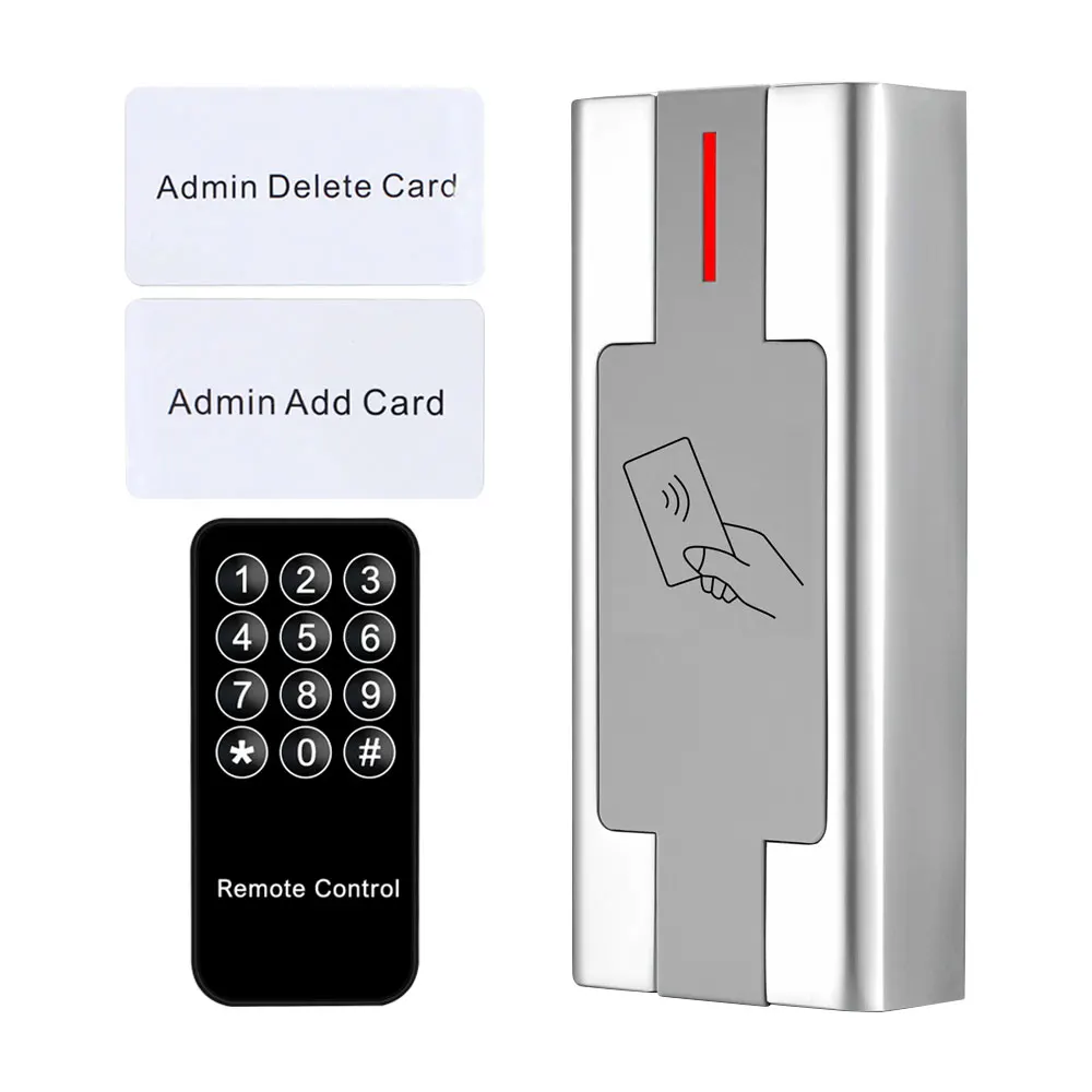 Waterproof Metal Access Controller Zinc Alloy Keypad 3000User Rfid Card Reader Door Access Control System+ Master Card Programer