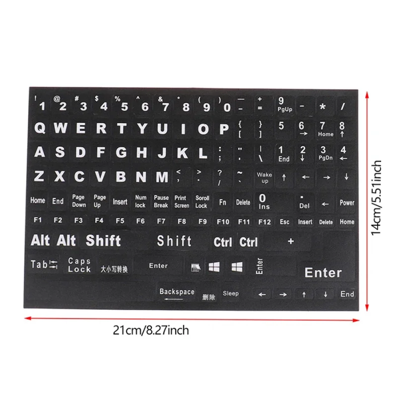 English Full Keyboard Frosted Stickers For Notebook Laptop Computer PC