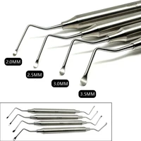 Juego de curetas dentales Gracey Perio Bone Curette herramientas de escalador Dental de acero inoxidable de alta calidad