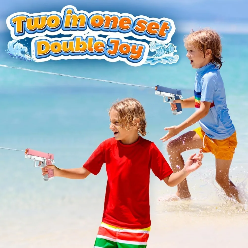 عبوة من مسدسات المياه اليدوية الصغيرة الرائعة - ألعاب مسدس الماء سوبر سكويرت للأطفال والكبار، لعب حمام السباحة على الشاطئ في الصيف في الهواء الطلق، بدون بطارية #3
