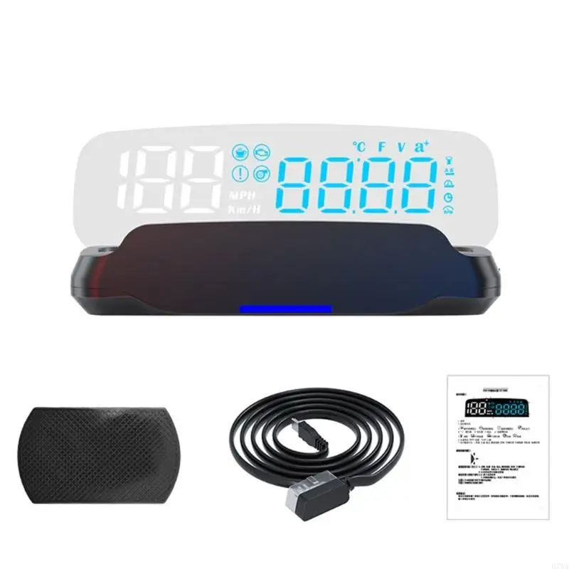 

G7NA Plugs & Play OBD2 HUD Head Up Display Automatic Brightness Adjustment Plastic Car Head Up Display Simple Installation