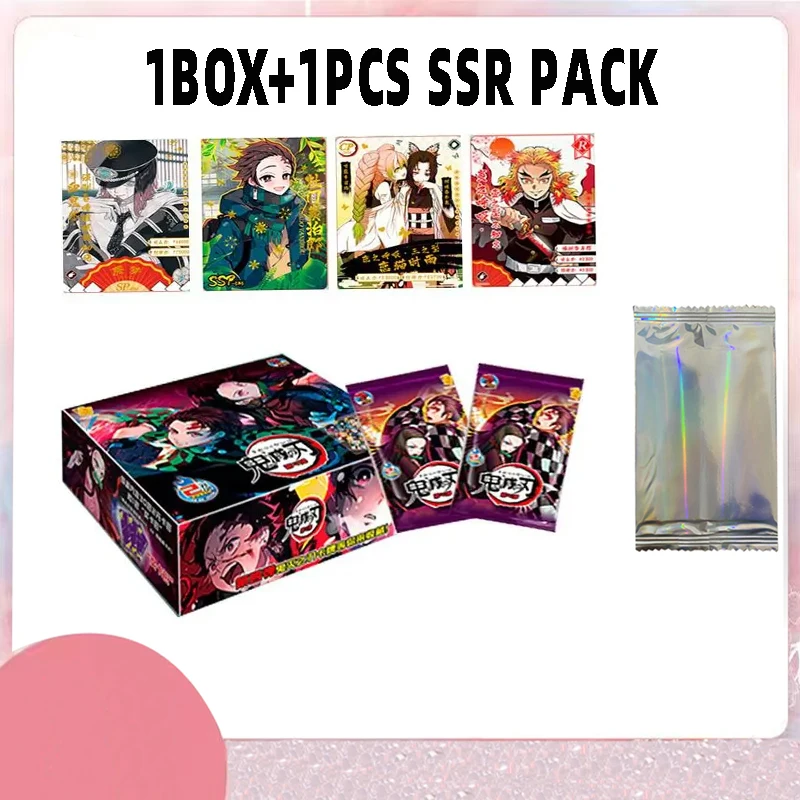 Demon Slayer Cards Kimetsu No Yaiba TCG Booster Box  Anime Figures Hobby Collection Tcg Playing Game Card For Children Gift Toy