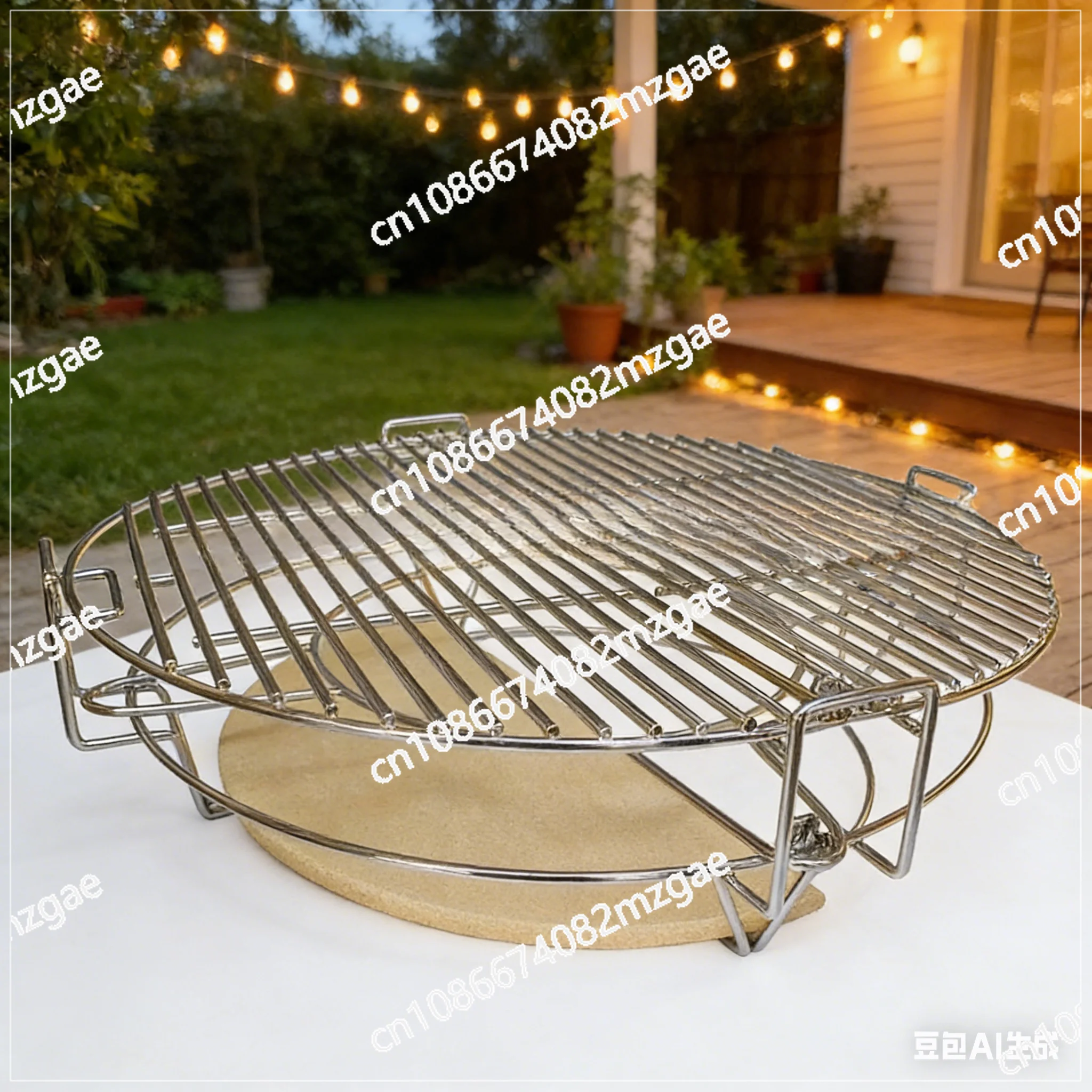 18 Inch Kamado Grill Divide and Conquer Cooking System, BBQ Accessories for Ceramic Grills