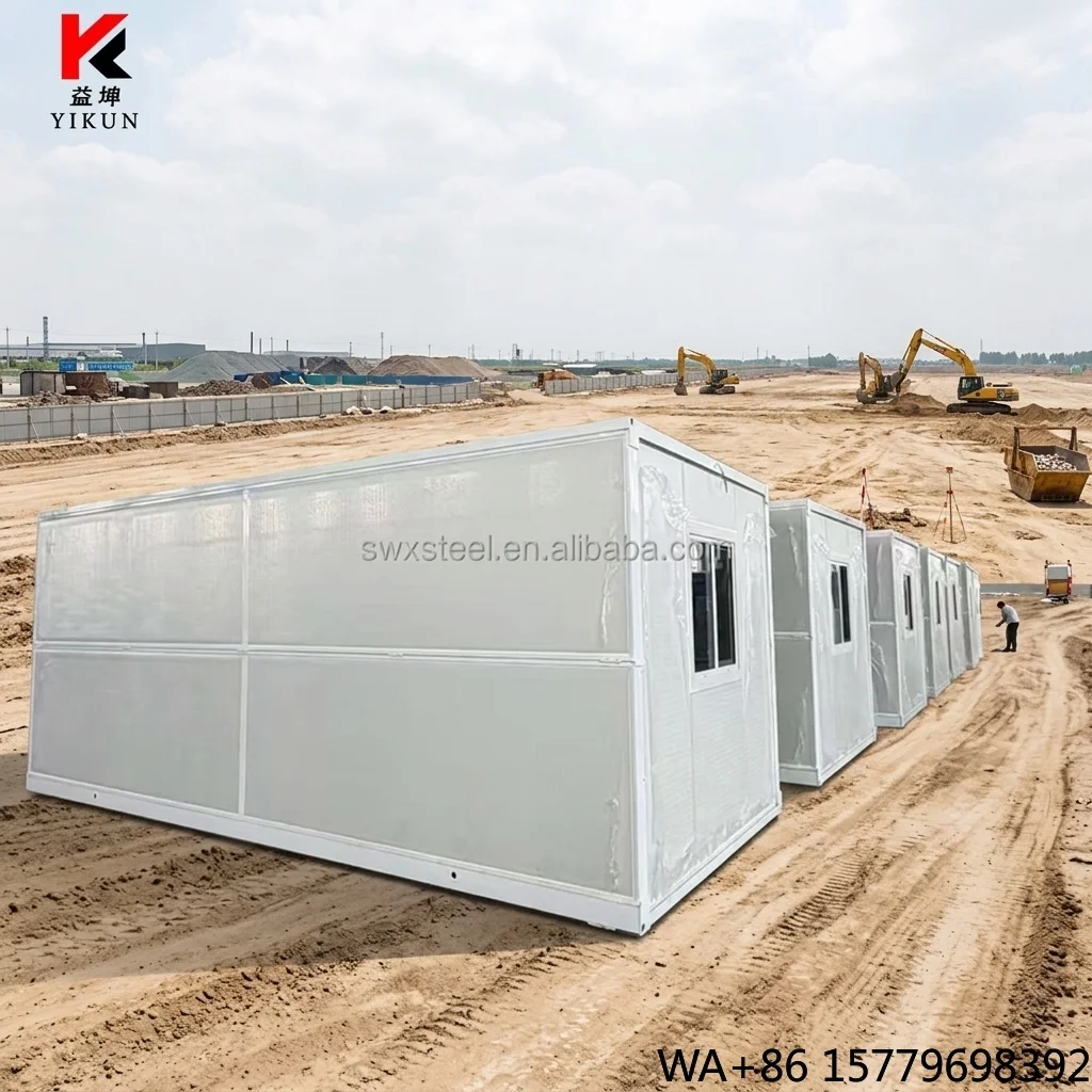 Heat Insulation Flat Pack Container Tiny Homes Container House with Bathroom and Kitchen