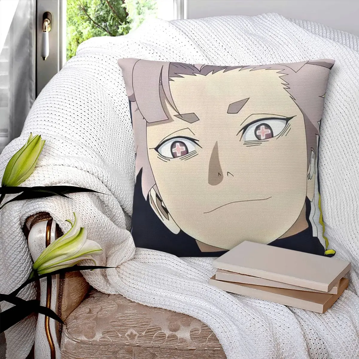 Anime Kaiju No 8 Square Pillowcase Cushion Cover Pillow Case Throw Pillow Cover for Home Bedroom Car