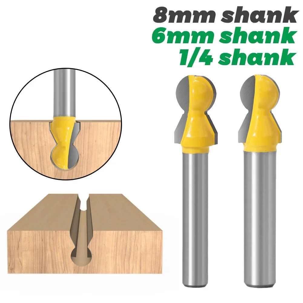 1PC 6MM 6.35MM 8MM Shank Router bit Horizontal Crown Molding bit Professional Woodworking Tool Door Planer Straightening Cutter