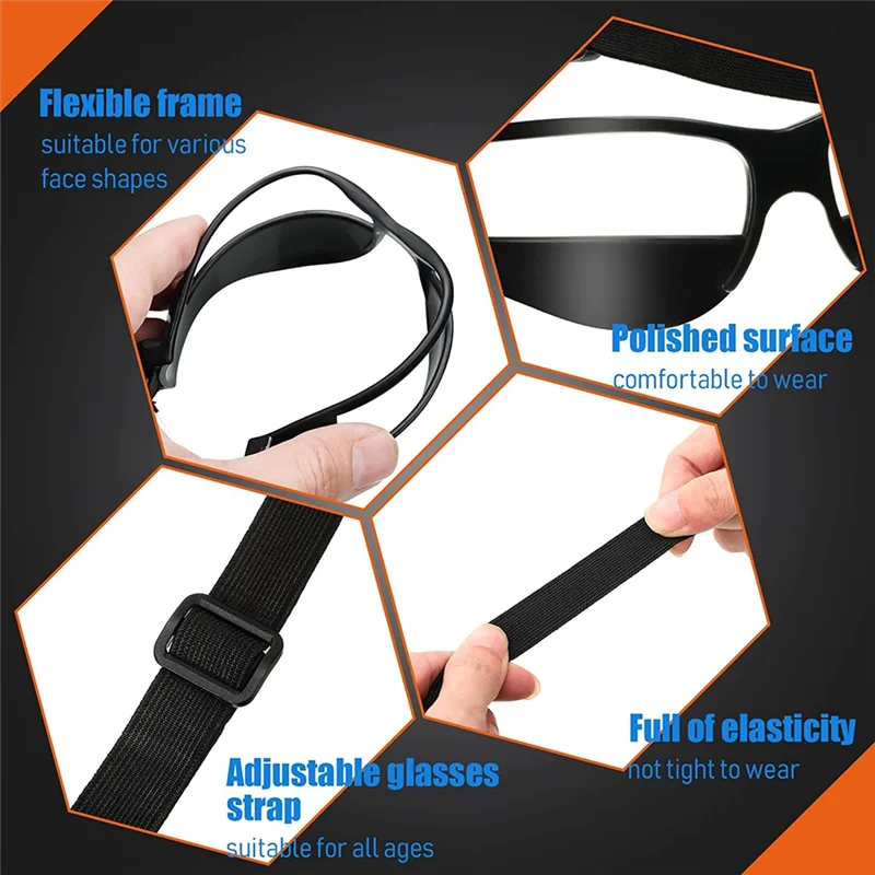 Y49A-3Pc Спортивное оборудование для тренировок по баскетболу, баскетбольные очки, вспомогательные средства для дриблинга, регулируемые очки для дриблинга