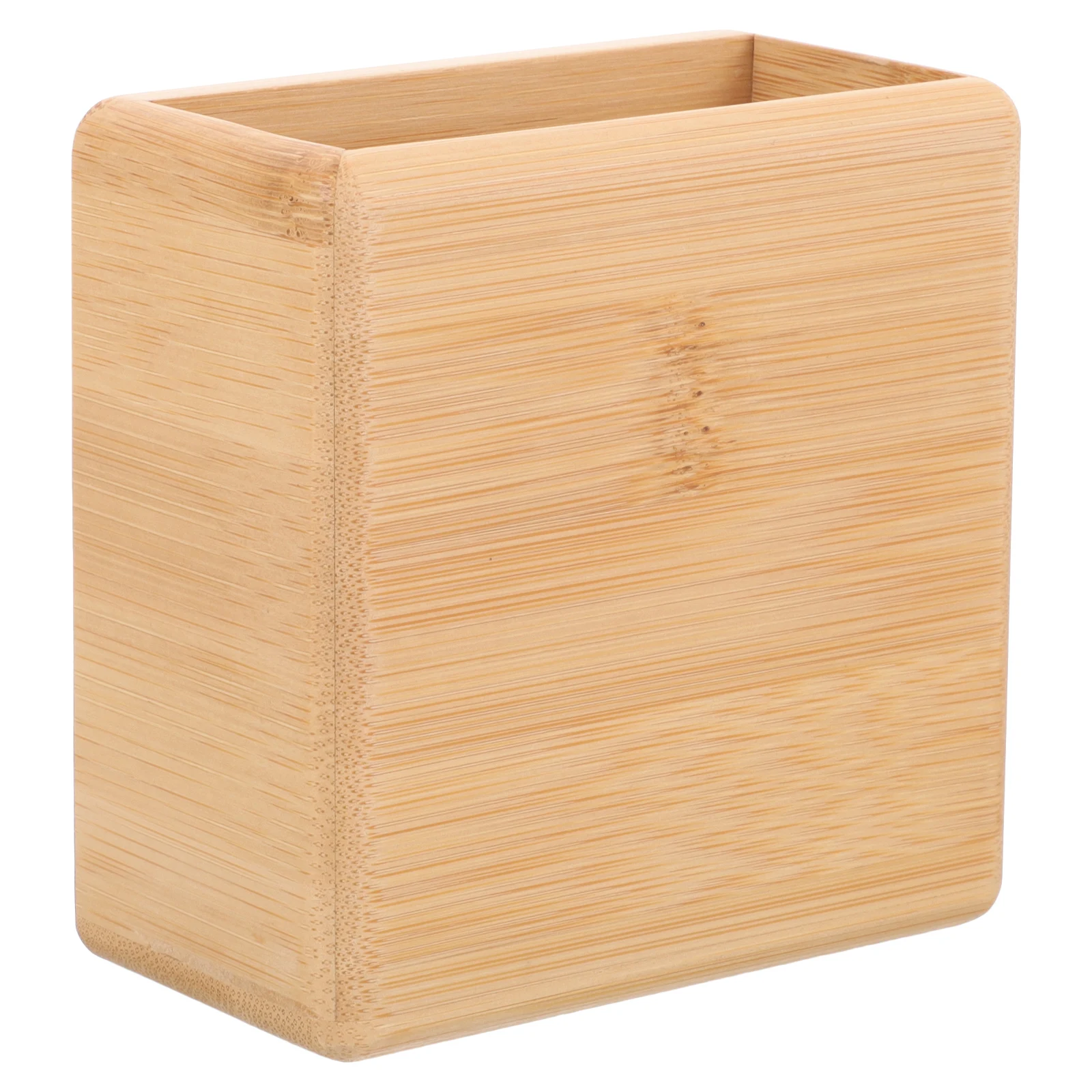 

Wall Mounted Controller Holder Bamboo Ac Remote Control Storage Box No Drilling Easy Installation Space Saving Self