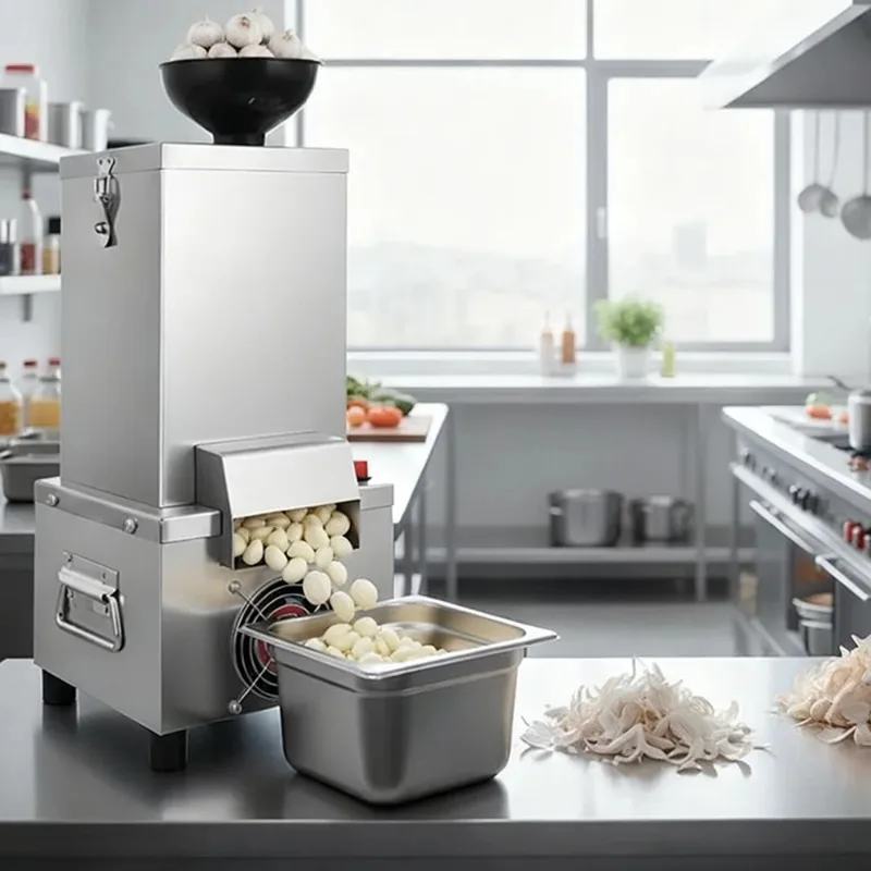 

Commercial Garlic Peeler Machine Electric Remover Stainless Steel Home Use Grain Fast Peeling Separator for Restaurant