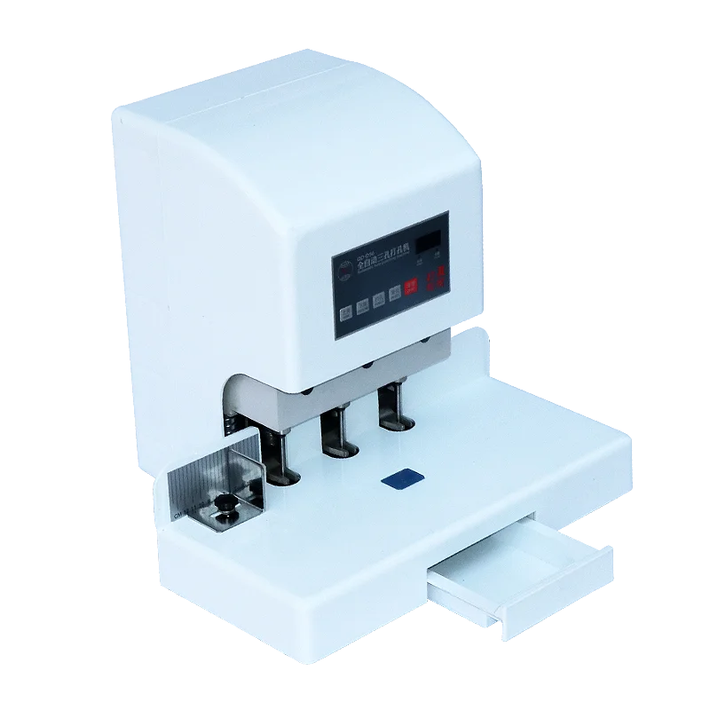50 Mm/1.96 Inches Automatic 3 Hole Punching Machine Electric Paper Drilling Machine For Loose-Leaf Binding