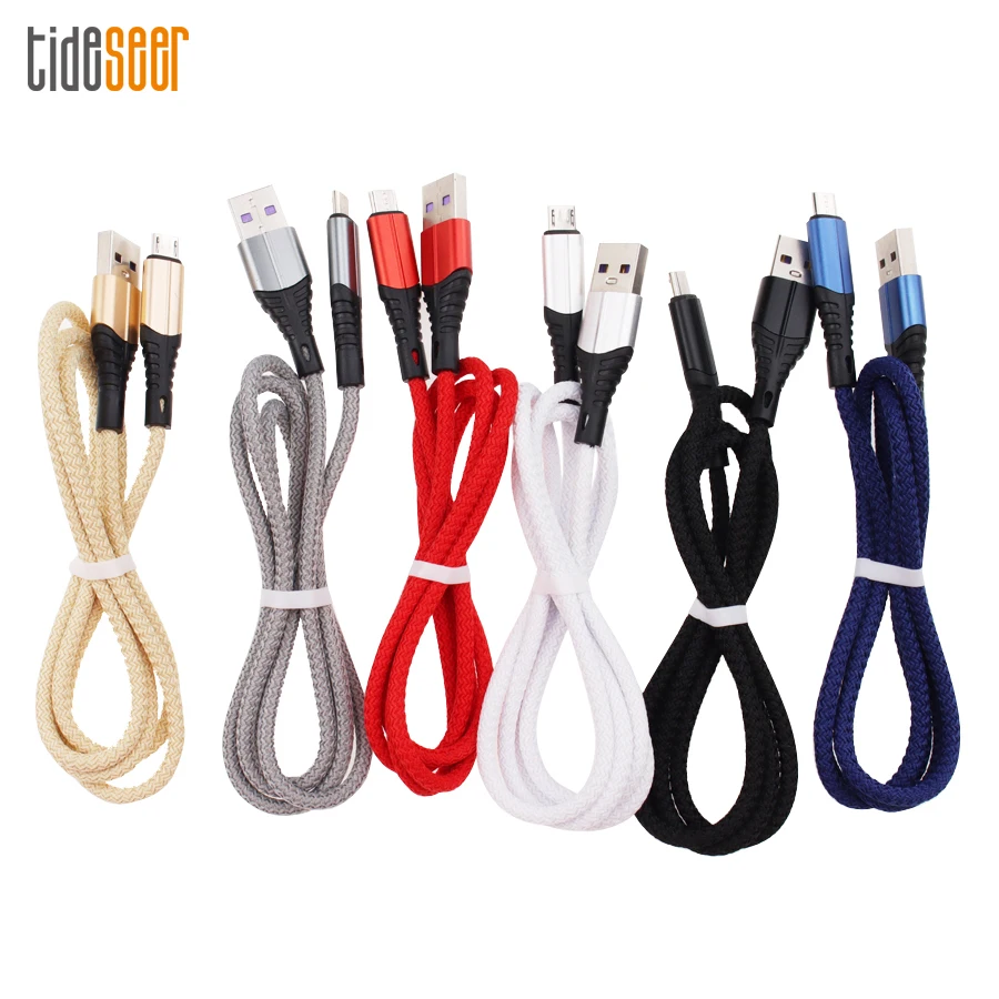 

300pcs 1M USB Cable Charge For iPhone 13 12 11 XS X 8 7 3A Fast Charging Micro Usb Type C Cord for Huawei Samsung Xiaomi Redmi