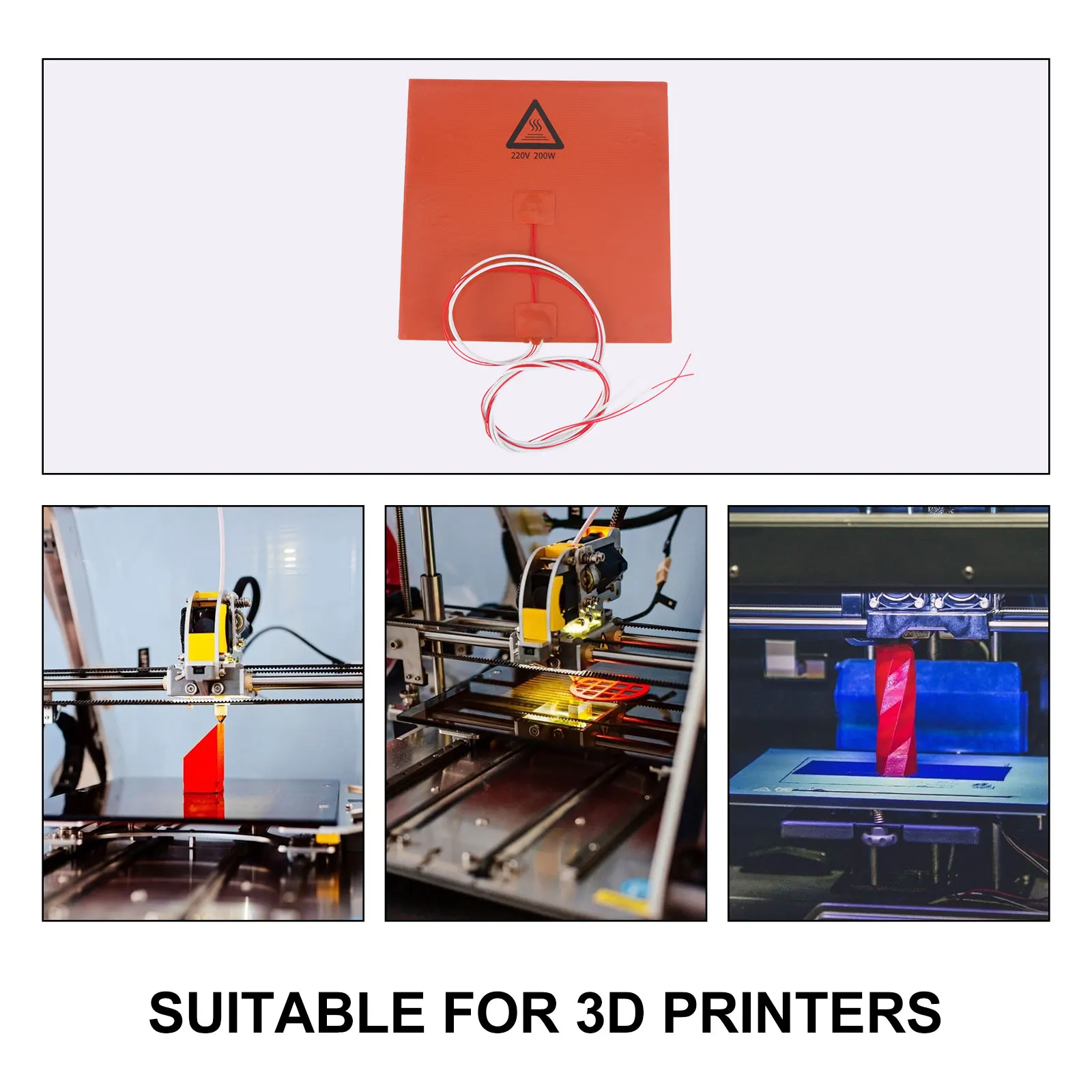 

220 for 3d Printer Heating Mat Accessory Pad Hot Bed Board Accessories Palte