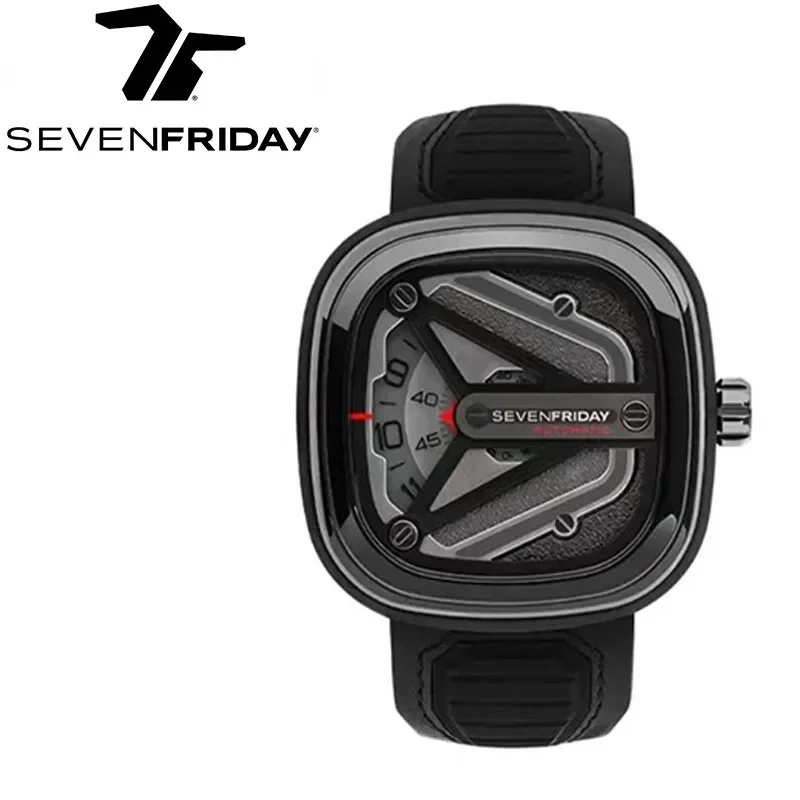 Sevebfriday-Fully Automatic Mechanical Watch for Men, M3 Series, Waterproof, Fashion, Luxury Brand, Original, Casual