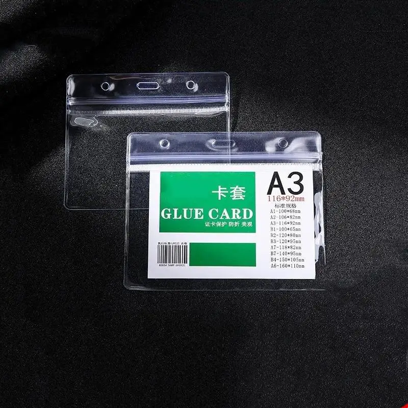 Credit Card Protective Cover Waterproof Clear Plastic Holder for Bank ID Business Card Portable for Commute Shopping Outdoor Ac