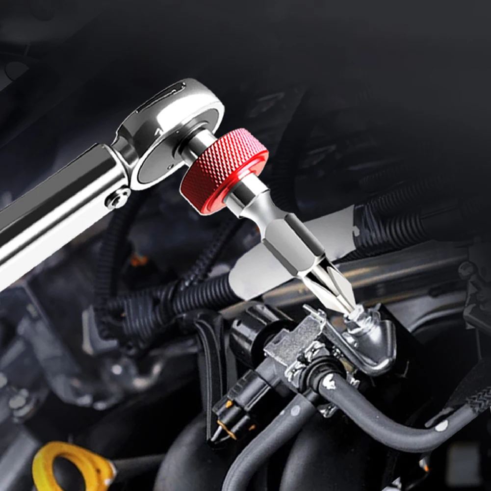 Magnetic Short Screwdriver Wrench 14inch Drive for Repair Maintenance with Three Types and Easy Grip Aluminum Alloy Handle