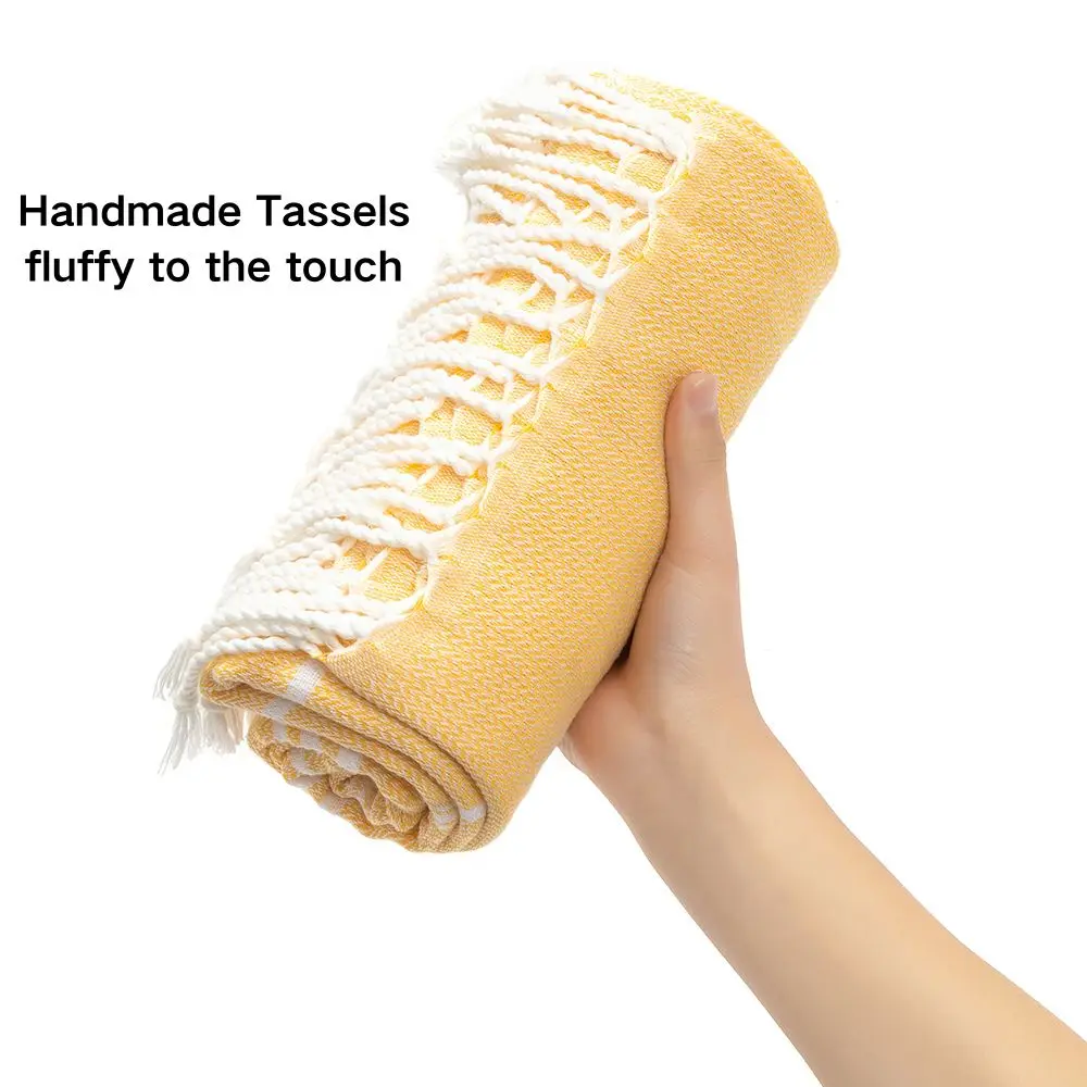 Cotton Turkish Beach Towel 90*180CM kitchen Soft Absorbent Travel Portable Towel Sauna Spa Gym sports Fitness Fringed Bath Towel