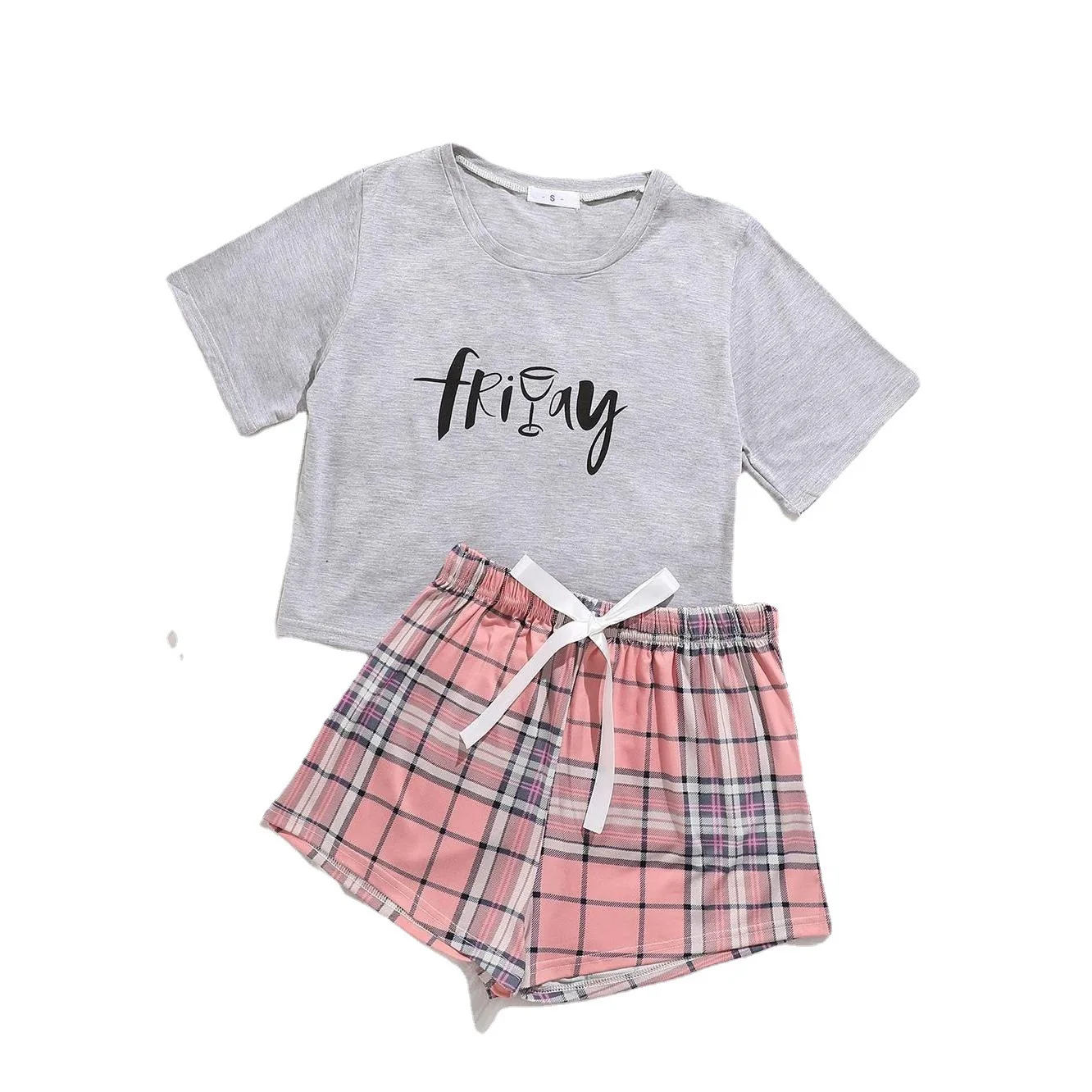 

Short Sleeve Set Summer Women's Pajamas Home Furnishing