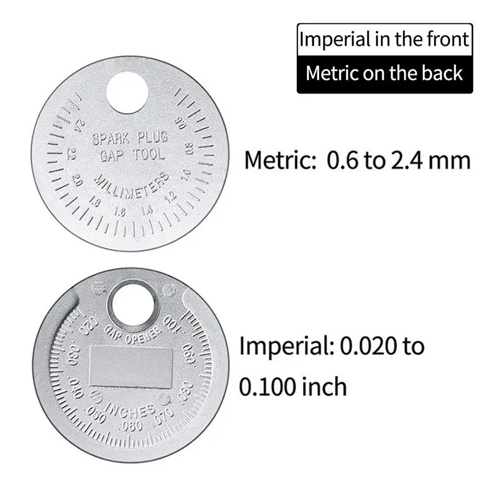 

Multi Use Coin Type Gap Gauge Tool 0 02 0 1 Inch 0 60 2 4mm Measuring Range Built with Die Cast Iron for Long Term Use