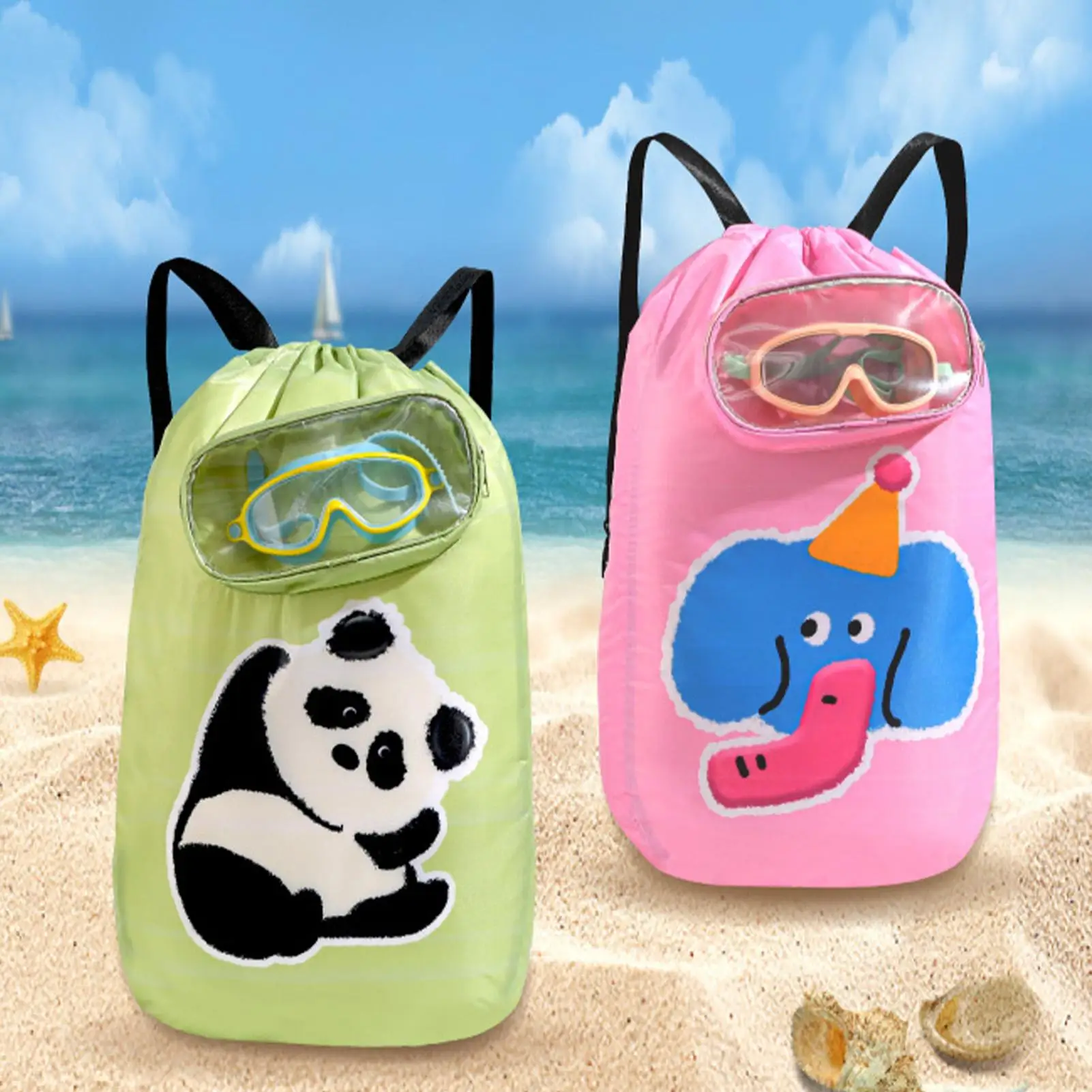 

Swim Bag For Kids Equipment Bag Beach Backpack For Swimming Portable Gymsack Dry Wet Separated Sack Pack For Children Girls Boys