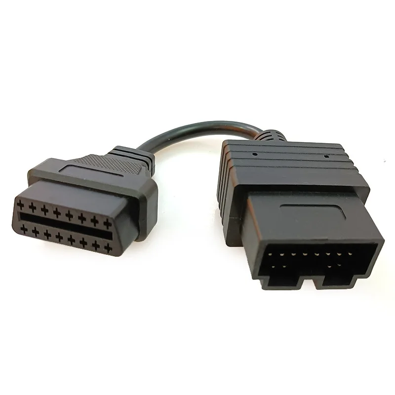 For KIA 20Pin to OBD2 16PIN Male Connector Convert To OBD2 16 pin Female Cable for Kia Car Diagnostic Extension OBD Adapter