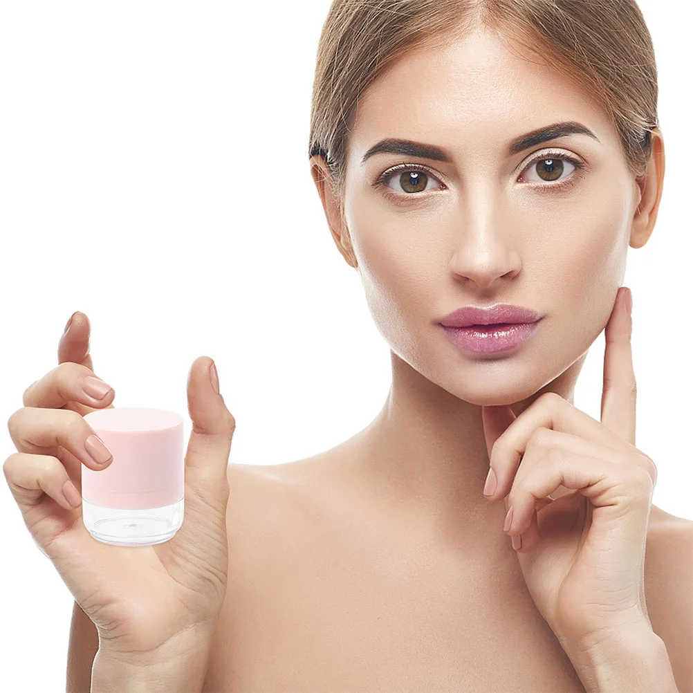 

2 pcs Loose Powder Containers Mini Travel Size Portable Makeup Case Powder Puff Container Suitable for Blush Highlighter