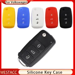 Car Key Cover Case Holder Keychain for VW Volkswagen Polo Golf Passat Beetle Caddy T5 Up Eos Tiguan Jetta for Skoda Octavia A5