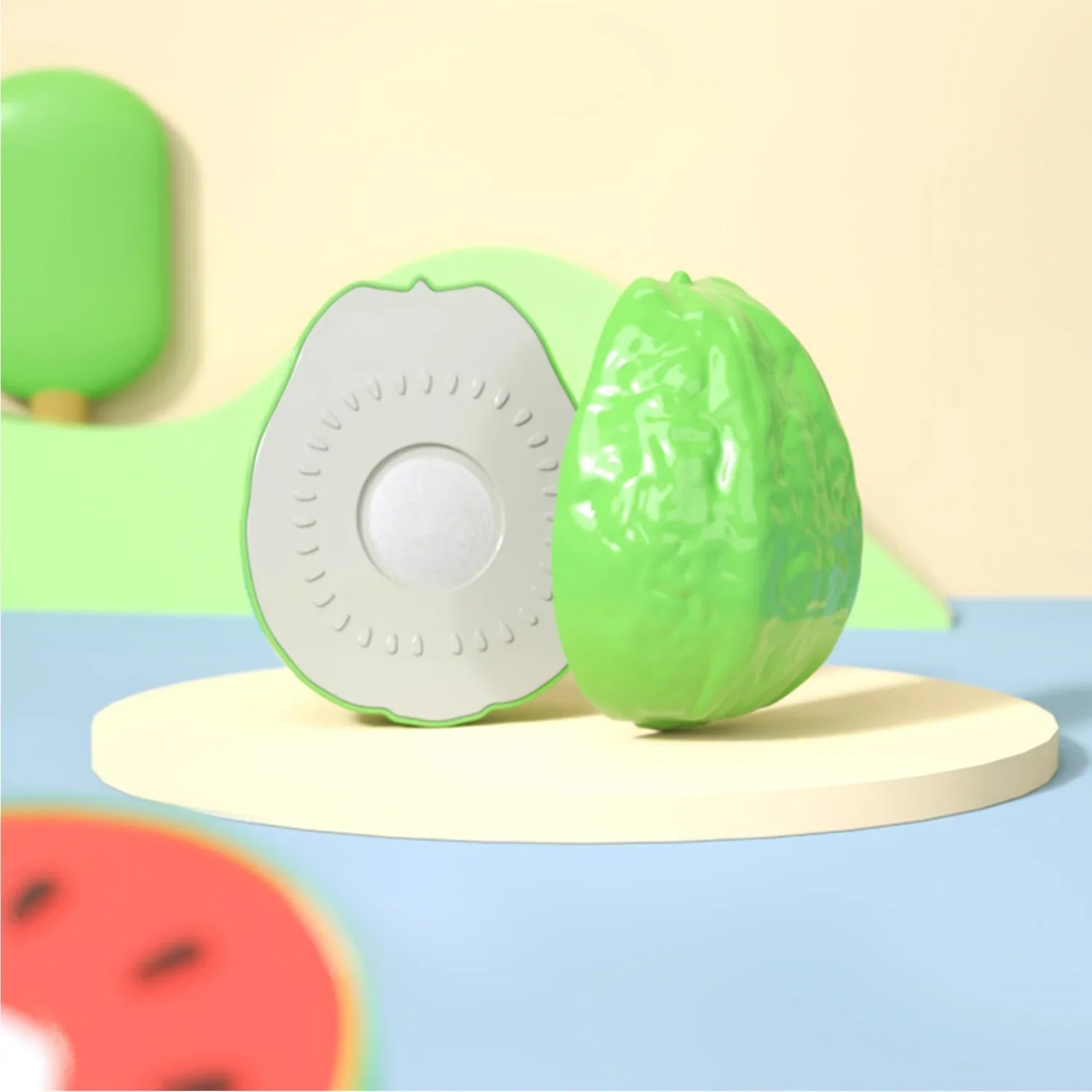 Kids Pretend Play Kitchen Toys Cutting Play Fruit Vegetables Educational Food Kit for Toddler Children Gift Assembly Game