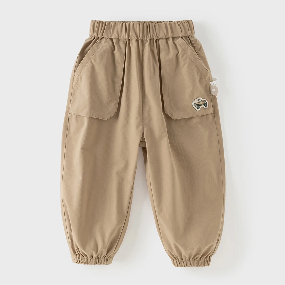 Dave Bella Children's Cargo Pants 2-7 Years Spring Autumn Boys Cowboy Cotton Pants Casual Outdoor Waterproof Trousers DB1260260