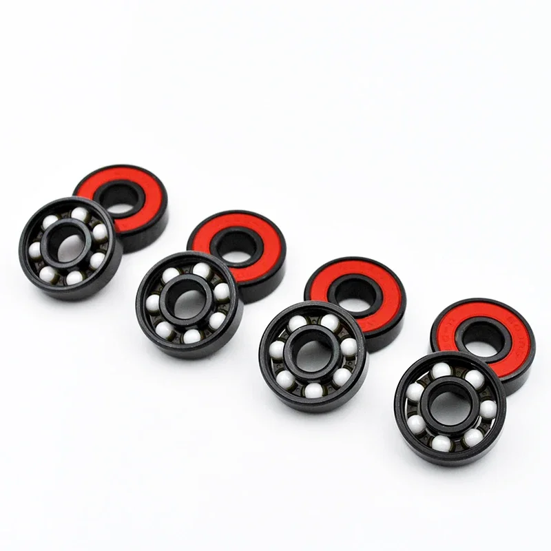 16pcs 608 2RS Hybrid Ceramic Ball Bearing 8*22*7mm ABEC-11 High Speed Roller Skate Skateboard Wheel Miniature Longboard Bearings