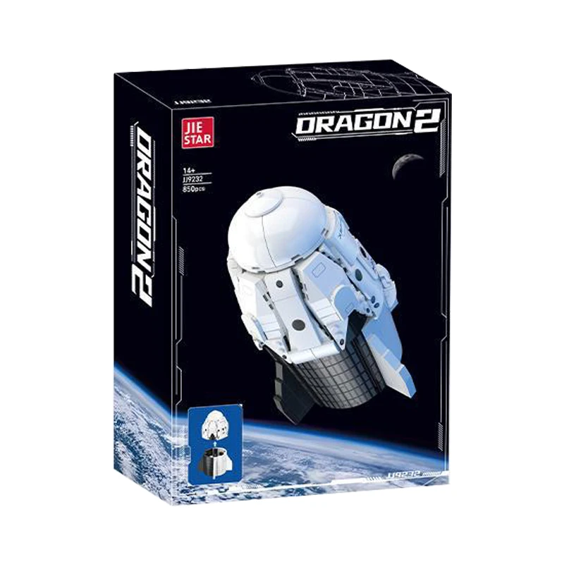 IN STOCK JJ9232 MOC Idea Spacecraft Building Blocks Model Spaceship Bricks Assembling DIY Toys for Boys Christmas Gift Set