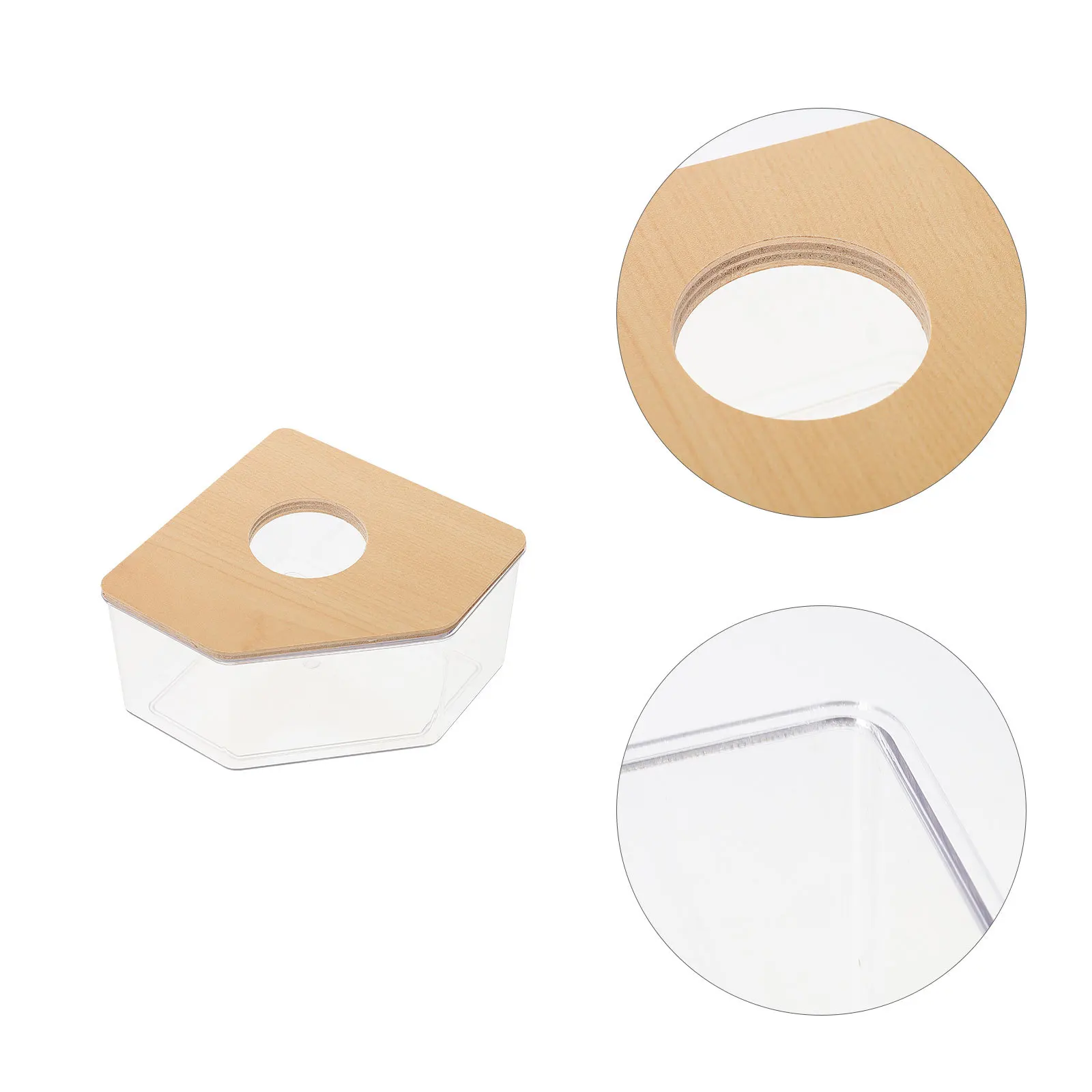 

Clear Hamster Bath Tub Sand Bath Box for Small Pets Compact Transparent Chinchilla Bathroom Reusable Wear-Resistant Household