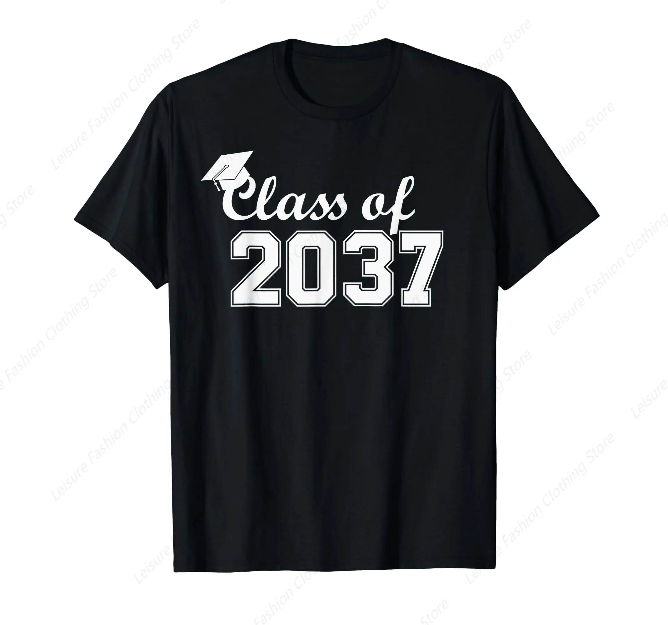 White Font Grow with me class of 2037 vintage graduation preschool T-Shirt