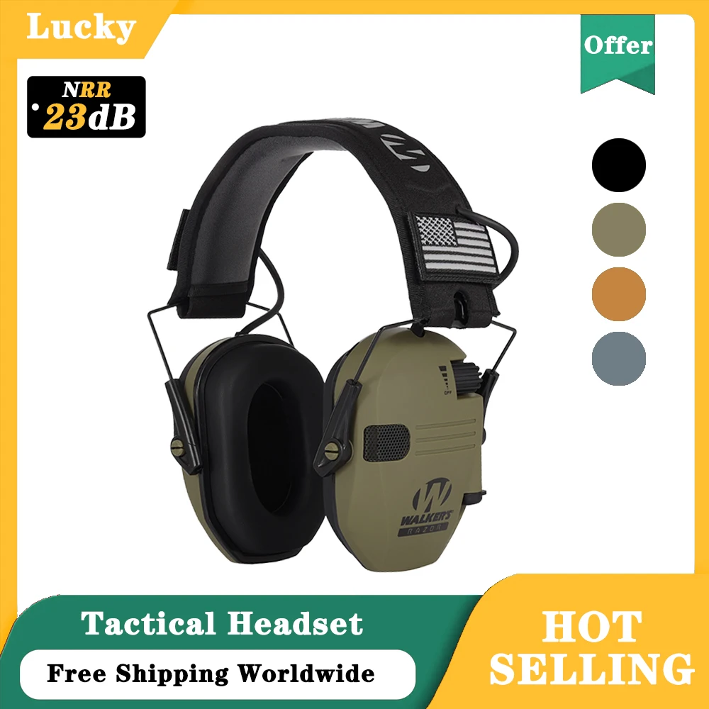 Shooting Earmuffs Outdoor Sport Electronic Earmuff Shooting Protective Headset Foldable Headset Protective Headset