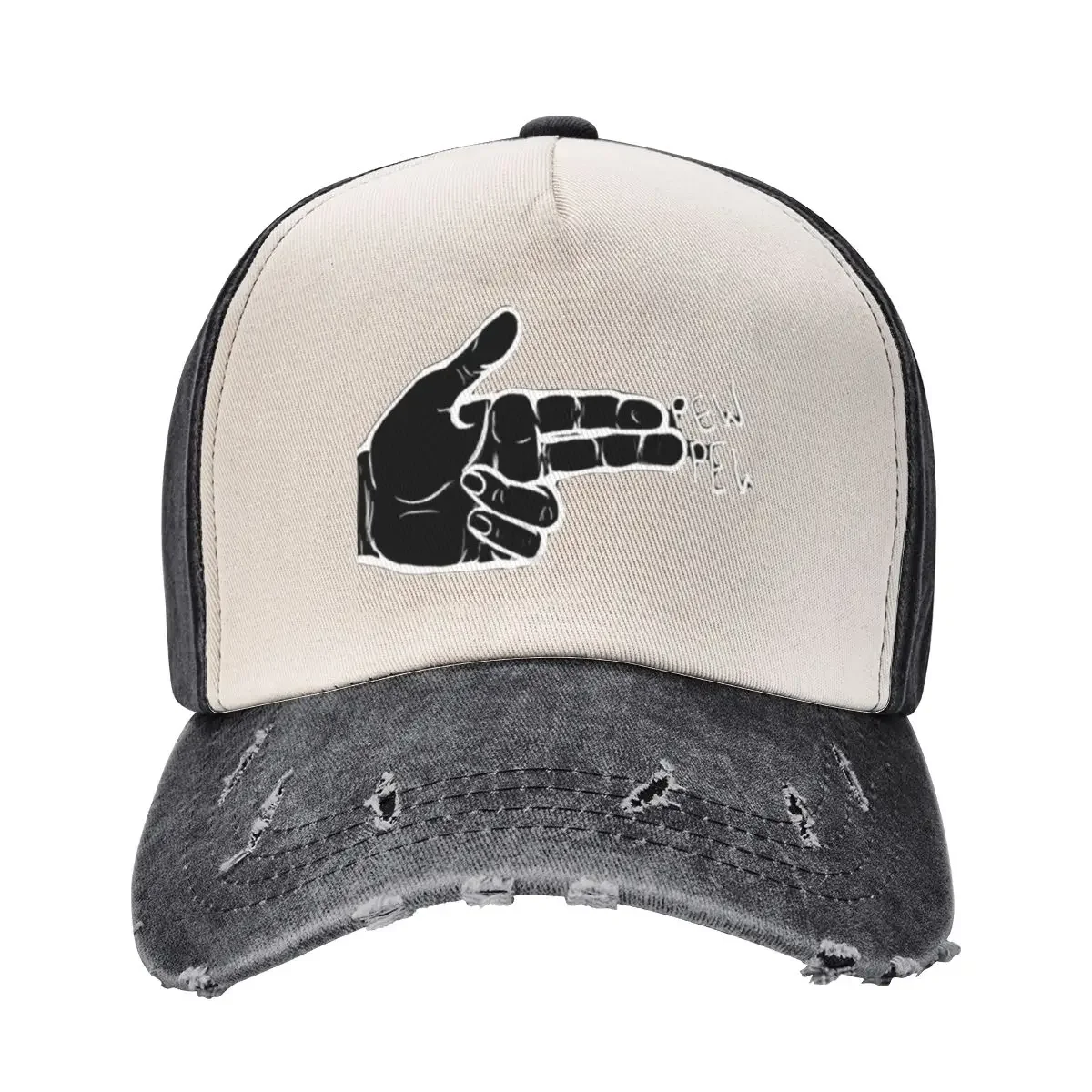 

Finger Gun Baseball Cap Big Size Hat |-F-| black Girl Men's