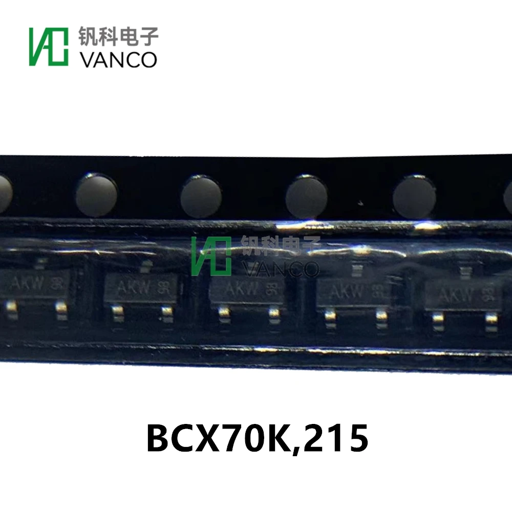 50Pcs Kit BCX70K,215 Trans Npn 45V 0.1A STO23 In Sctock