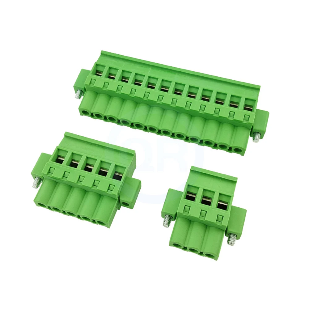 (5 pcs) KF 2EDGKBM 5.08MM 5.0MM Vertical Plug-in Terminal Block with Ear Flange Fixed Side Plug 2~24P 15EDGKBM 5.0 5.08