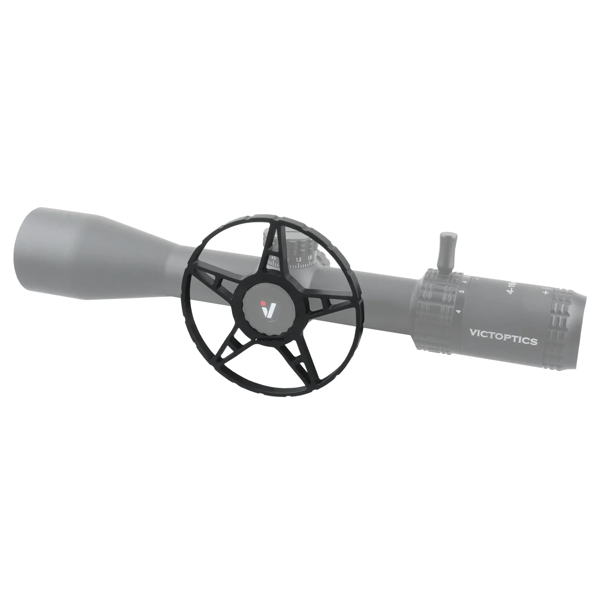 Victoptics S4 4-16x44 FFP&SFP Zielfernrohr FMC 1/10 MIL Turret Lock, mit Power Ring Hebel, Sonnenschutz, großem Seitenrad – Detail 8