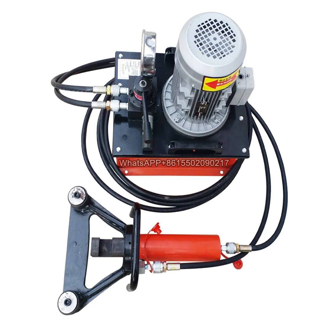 Pile head straightening 32 thread bending portable hydraulic electric hoop bending machine portable steel bending machine