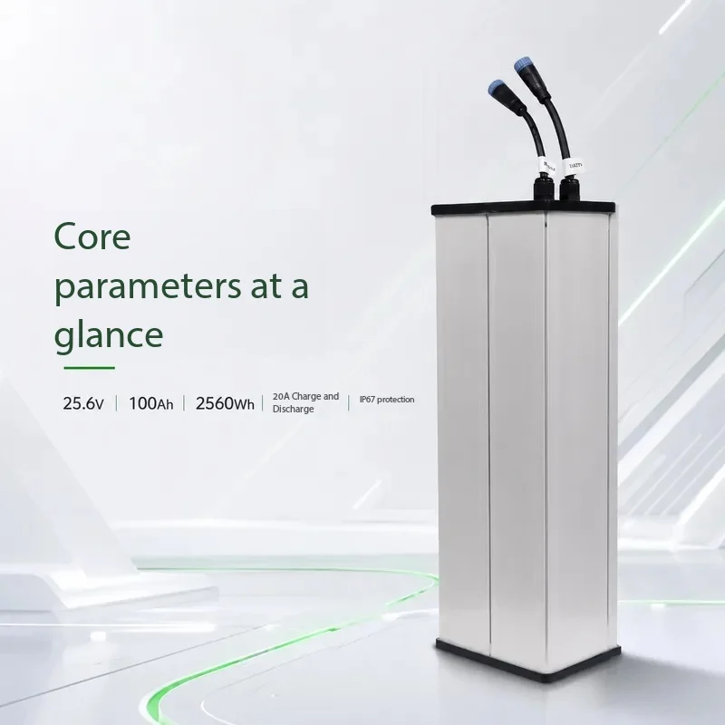 24V 30Ah 54Ah 60Ah 100Ah Solar Street Light Lithium Battery with Built-in Controller Manufacturer Customization