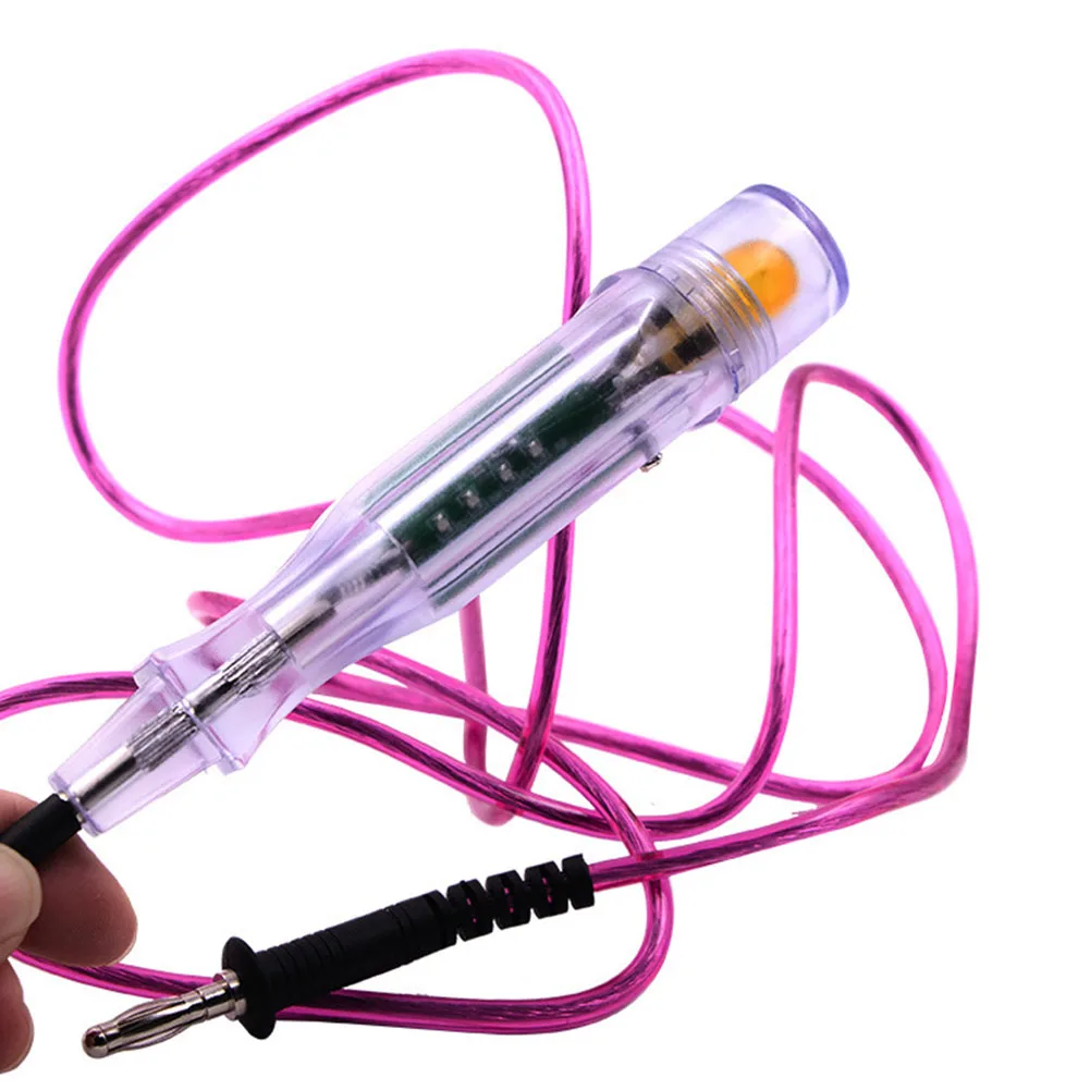 Purple 6V-24V Car Circuit Test Light Pen With Dual LED Indicator For Vehicle Fuse Sensor Short Circuit Detection