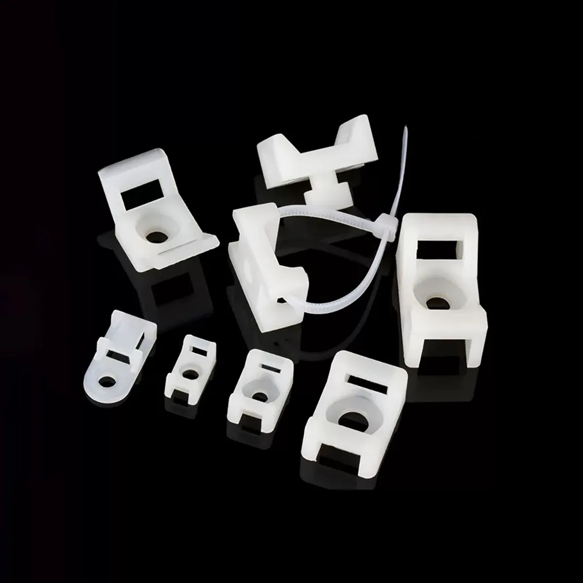 Saddle-Shaped Wire Holder/Wire Clip Cable Manager/Screw Hole Type Wire Harness Cable Clamp