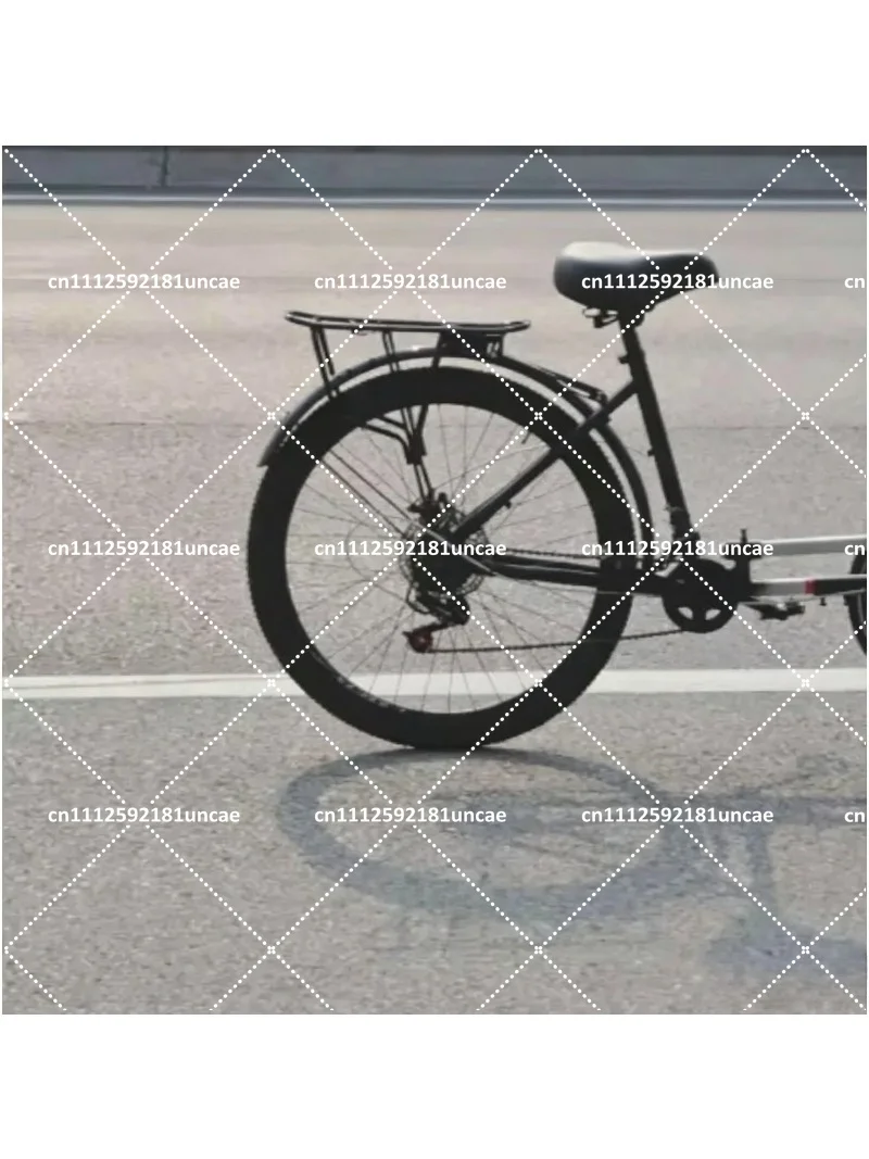 Heavy Duty Adult 3 Wheel Tricycle With Front Basket Rear Rack Commuting Grocery Shopping Cargo Trike For Daily Transport