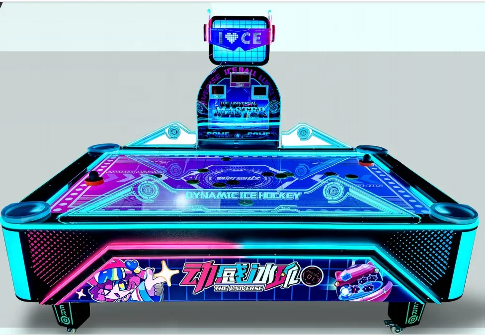 Amusement park high-quality multi-ball 2-person coin-operated air hockey table game console