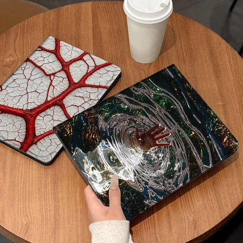 

Raised Hand Water Ripple Tablet Case For Lenovo Xiaoxin Legion Pad Tab Pro GT Y700 Gen4 2 11 P11 M10 K10 3rd Plus Gen Gift