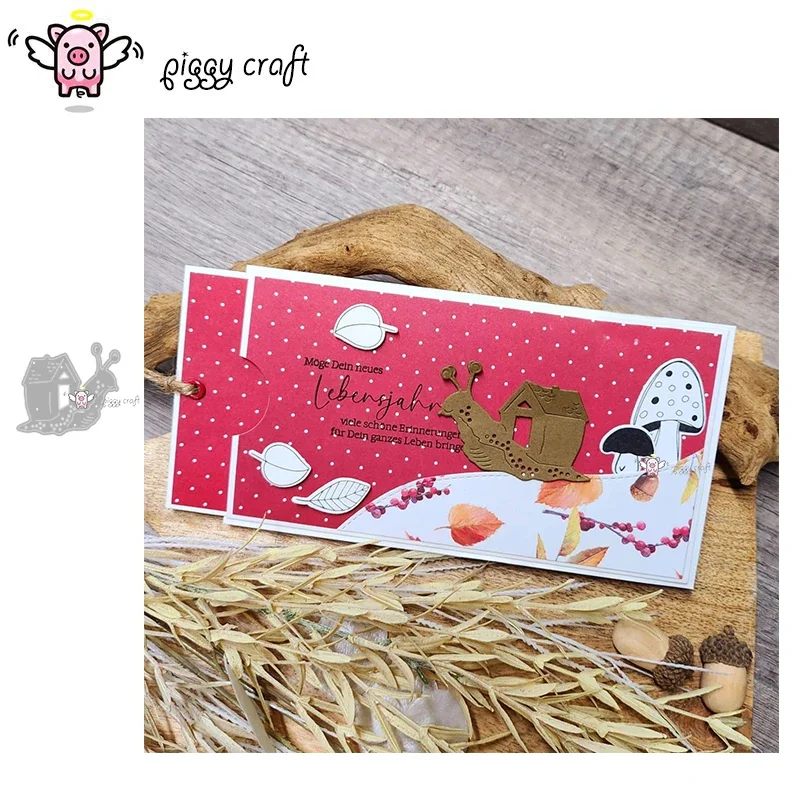 

Piggy Craft metal cutting dies cut die mold Snail house decoration Scrapbook paper craft knife mold blade punch stencils dies