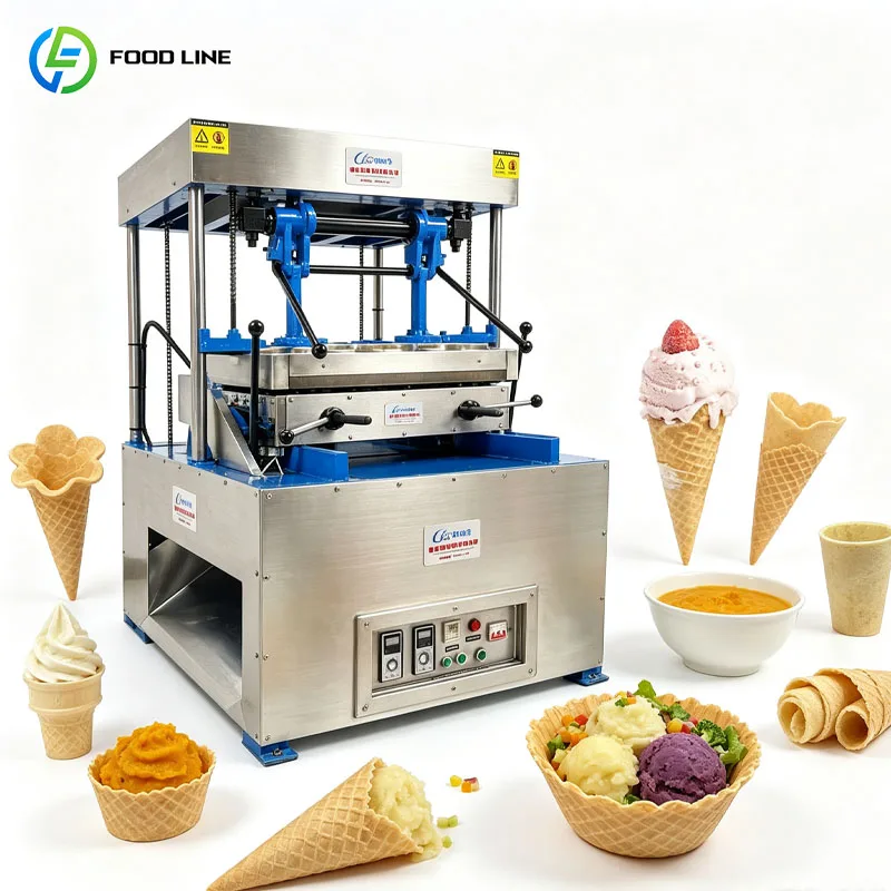 Cone Baking Machine Semi Automatic Egg Roll Ice Cream Cone Sugar Cone Commercial Maker Customized
