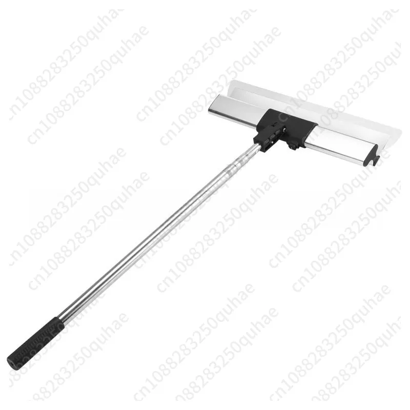 Wall putty cement scraper, mortar gypsum paint smoothing, long pole, stainless steel scraper